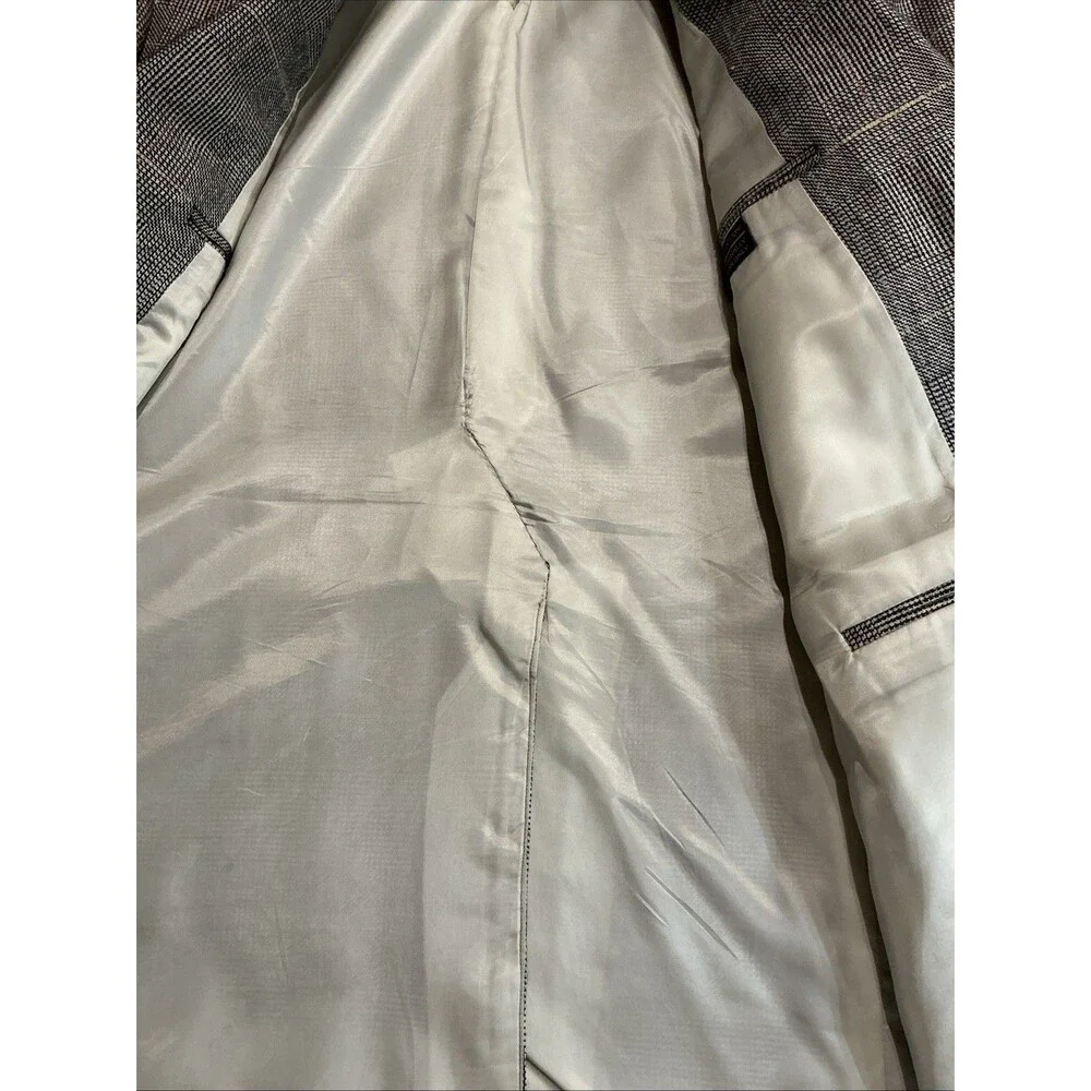 Vintage Oakloom Clothes Glen Plaid Sport Coat Blazer Sz 45 USA Union Made Currin